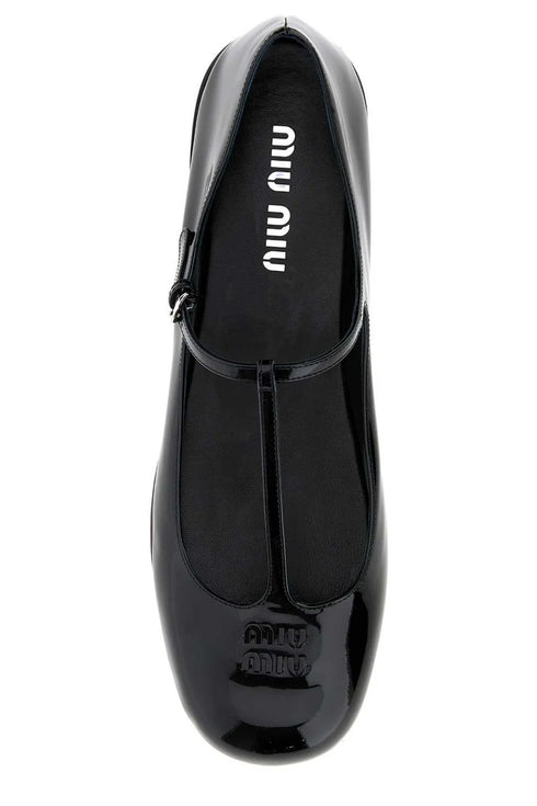 Miu Miu Logo-Lettering Ballerines